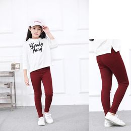 Jeans Kids Girls 4 Colours Girl Autumn Spring 2-12 Years Teenage Pants