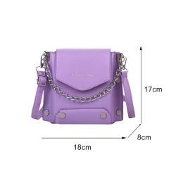 New Fashion Leather Crossbody Handbag For Women Casual Solid Color Female Small Shoulder Satchel Bag Messenger Bag