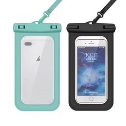 Candy Colour Waterproof Phone Cases Bag With Lanyard PVC Beach Waterproofs Bag For iPhone11 12 13 14 Pro Samsung S10