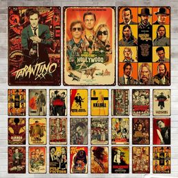 Personalised Quentin Movie Tin Sign Retro Poster Star Movie Metal Sign Plate Bar Club Wall Stickers Vintage Plaque Home Decor Iron Painting Man Cave Decor 30X20 w01