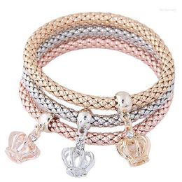 Charm Bracelets Fashion Jewellery In Europe And The United States Five Pointed Star Tricolour Corn Chain Multilayer Bracelet