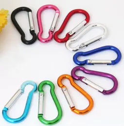 S mini Aluminium multitool button Carabiner keychain Durable camping hiking Carabiner key ring Snap Clip Hooks