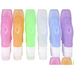 Packing Bottles 100 Pcs/Lot 6 Colour Portable Mini Sile Bottle Travel Lotion Points Shampoo Container 37Ml 60Ml 89Ml Drop Delivery Of Dhkun