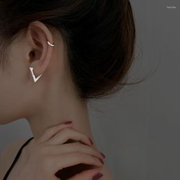 Stud Earrings Fashion Simple Triangle Geometry Hoop Women Retro Temperament Jewelry Accessories