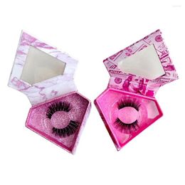 False Eyelashes D Series Exquisite Diamond Box Packaging Comfortable Natural Beauty Support Wholesale Customization