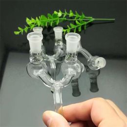 Hookahs new Europe and Americaglass pipe bubbler smoking pipe water Glass bong Transparent catapult glass adapter 10mm