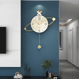 Wall Clocks Clock Light The Luxury Contemporary And Contracted Hang A Creative Fashion Decorative Lamp