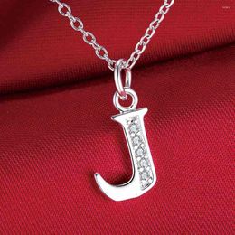 Chains Fashion Letter J Silver Plated Necklace Sale Necklaces & Pendants /BBLMSIKA JXLXCYZC