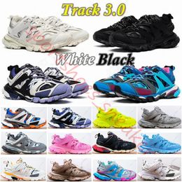Luxury brand Designer Track 3 3.0 Men Women Casual ShoesTriple white black Sneakers Tess.s. Gomma leather Trainer Nylon Printed Platform trainers shoes Size 36-45