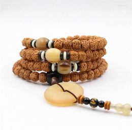 Strand Jewellery Bracelet Femme Pulsera Hombre Colares Feminino Men Necklace Old Plant Nut Wooden Rosary 108 Beads Armband Berloque