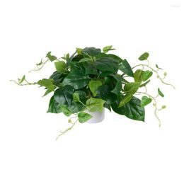 Decorative Flowers Wide Application Practical Artificial Potted Greenery Faux Plants For Garden