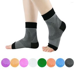 Women Socks Elastic Compression Ankle Brace Plantar Fasciitis Arch Support Heel Pain Achilles Tendonitis Relief Yoga Men