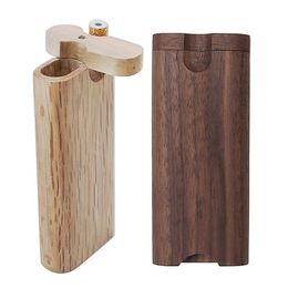 Wooden Cigarette Case Outdoor Portable Walnut Tobacco Storage Box Household Smoking Accessories