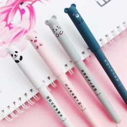 Gel Pens 110PcsSet Cute Panda Magic Erasable Gel Pen 035mm Blue Black Ink Refills Rod School Writing Stationery Gel Ink Pen J230306