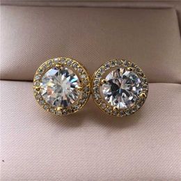 Charm Huitan Luxury AAA CZ Stud Earrings For Women Romantic Elegant Female Daily Earrings 7 Colors Available Wholesale Dropshipping G230307