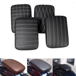 Car Seat Covers 1pc Suction Cup Motorcycle Rear Passenger Cushion Quick Dismantling Leather Pad Modification Accessories