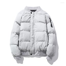 Men's Down Mens Winter Jackets And Coats Streetwear Stand Collar Warm Thick Parka Outwear