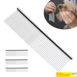 Pet Stainless Steel Comb Anti Static Cat And Dog Grooming Combs Cleaning Brush Pets Supplies