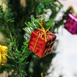 Christmas Decorations 12pcs Mini Gift Box Tree Pendant Ornaments -Year Hanging Adornos De Navidad