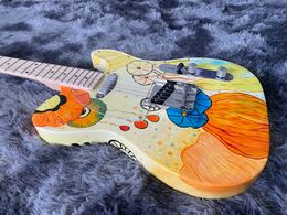 OEM Guitarra elettrica Fen che disegna gelatine sul corpo Mapero Musttica Strumento 6 stringhe