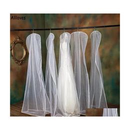 Other Accessories Bridal Transparent Tle Wedding Dress Dust Er With Sidezipper For Home Clothing Wardrobe Gown Storage Garment Bag P Dhopa