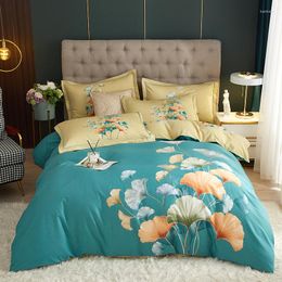 Bedding Sets Spring And Summer Cotton Extra-large Four-piece Set Twill 4-piece Bed Sheet Quilt Cover Pillowcase 1.8m