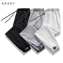 Men's Pants KKSKY Winter Mens Sweatpants Black Jogging Pants Man Casual Streetwear Trousers Joggers Pants Men Loose Big Size Gym Clothes 4XL Z0306