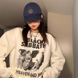 Men's Hoodies Sweatshirts Calelinka Black Sabbathe Rock Band Print Street Style Women Autumn Loose Thick Pullover Funny Graphic Gothic Jumper 230306