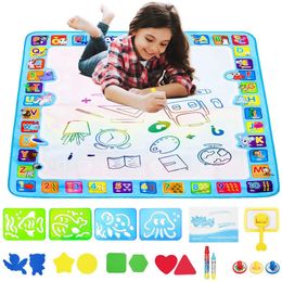 Drawing Painting Supplies Coolplay Magic Water Mat Colouring Doodle with Pens Montessori Toys Board Educational for Kids 230307