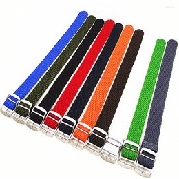 Watch Bands Wholesale 10PCS/Lot High Quality 16MM 18MM 20MM 22MM Nylon Straps Perlon Weave Strap Band 13 Colours