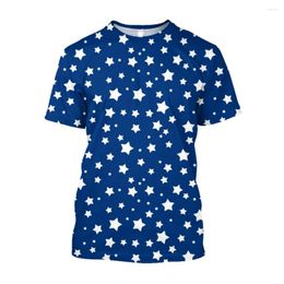Men's T Shirts Jumeast 3D Star Printed Men T-Shirts Casual Plus Size Loose Moon Graphic Harajuku Fashion Streetwear Aesthetic Clothes