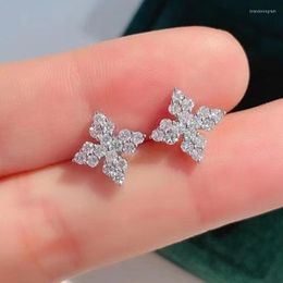 Stud Earrings 2023 Arrival Trendy Floral For Women Party Gift Jewelry Wholesale E7581