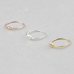 Band Rings Dainty Wave Finger Rings For Women Zinc Alloy Engagement Ring Jewellery Chinese knot Beat Anillos Mujer Bijoux Bague Party Gifts AA230306