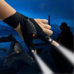 Fingerless Glove Party Favor LED Flashlight Waterproof Camping Hiking Survival Rescue Multi Light Tool Outdoor Tool