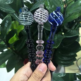 Smoking Pipes Accessories New 6.1 Inch Screw Ball Carb Cap Dabber Tool Dab For Wax Oil Tobacco Glass Water Drop Delivery Home Garden Dhyzs