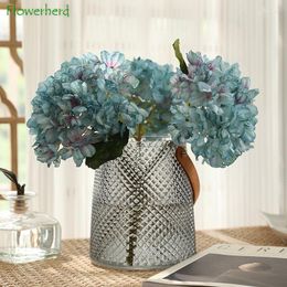 Decorative Flowers French Retro Scorched Edge Embroidered Ball Artificial Plants Wedding Home Porch