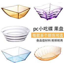 Dinnerware Sets Ktv Acklery Snack Plate Bar Commercial Plastic Cold Dishes Creative Candy Dry Salad Bowl.