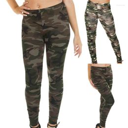 Women's Leggings Women's Camouflage Womens For Legging High Waist Lounge Pants Slim Stretch Trouser Army Green Deportes Sportswear