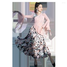Stage Wear 2023 Ballroom Dance Dress Women Costume Tango Clothing Adult Waltz Dresses Clothes 9036