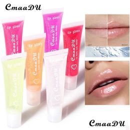 Lip Gloss Cmaadu Soft Tube Lipgloss Hydrating Lips Balm Base Pure Transparent Glosses 6 Colors Moisturizer Natural Nutritious Makeup Dhzvr
