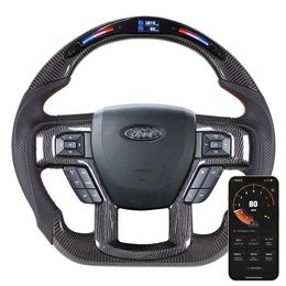 Car Upgrade Racing Wheel Fit for Ford F150 Carbon Fiber Driving Wheel Steering Wheel
