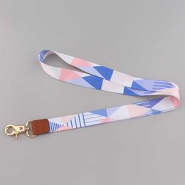 Cell Phone Straps Charms Minimalism Lanyard Colourful Print Neck Strap for key ID Card Cellphone Badge Holder DIY Hanging Rope Neckband Accessories