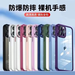 high definition and High transmittance phone case For iPhone14ProMax 14Pro 14 13ProMAX with Lens protection