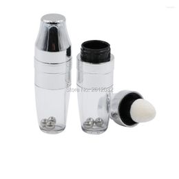 Storage Bottles 5ml Empty Shake Lip Gloss Tube Transparent Bottle Container With Silver Black Cap Refillable DIY Cosmetic Tool