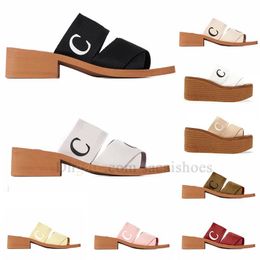 quality top Womens Sandals Slippers thick soles shoes Flat Woody Mules Desert Black White pink blue yellow beige indoor Outdoor home Slipper Slide Slider Sandal