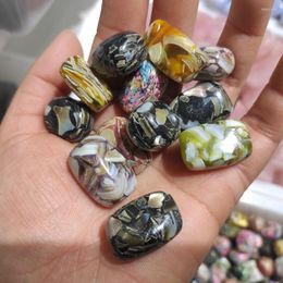 Decorative Figurines Natural Seashells Gravel Polished Rock Crystal Tumbled Stone Semi-Precious For Decoration