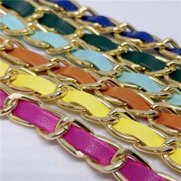 Cell Phone Straps Charms Long chain Crossbody strap for cell phone case PU leather Metal Phon Accessories Lanyard For backpack