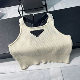 Womens t shirt Vest Sweaters Sleeveless Knits Simple Tees Short Tops Style Slim Top Summer Casual Women Clothing S-L