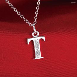 Chains Fashion Letter T Silver Plated Necklace Sale Necklaces & Pendants /ZTAAMFGU NETKFKWU