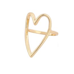 Band Rings Lost Lady Fashion Hollow Heart Ring For Women Gift Party Jewellery For Girlfriend Wholesale Gift Dropshipping Wholesale AA230306